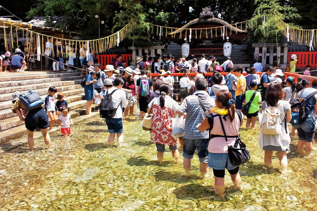 京都の夏を涼しく過ごす下鴨神社の御手洗祭と可憐な桔梗が彩る廬山寺