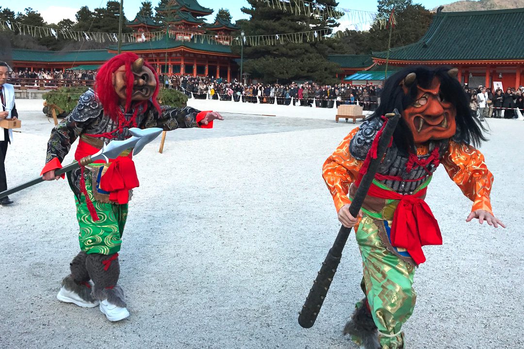 節分祭で招福息災を祈願 平安神宮の「鬼の舞」と六盛・てをけ弁当の昼食